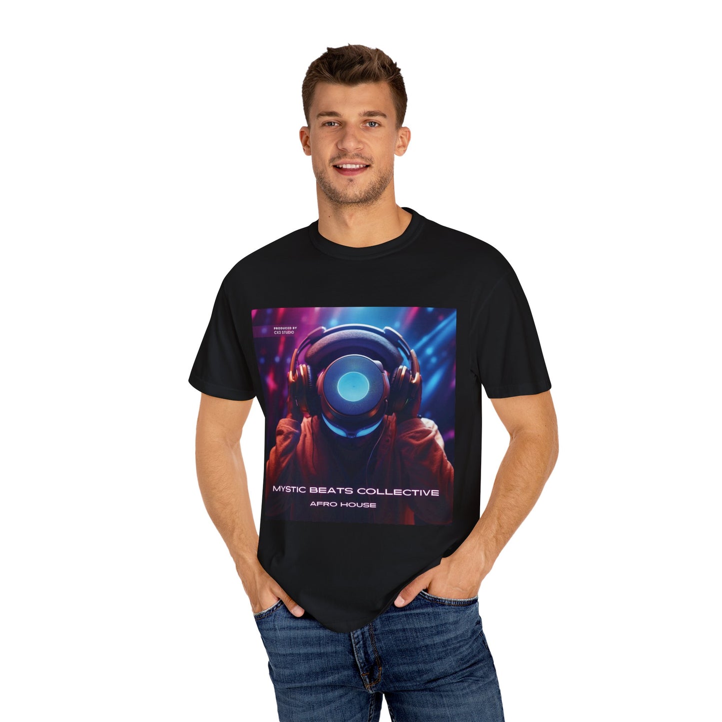 Mystic Beats Collective Unisex T-shirt by Cx3 Studio