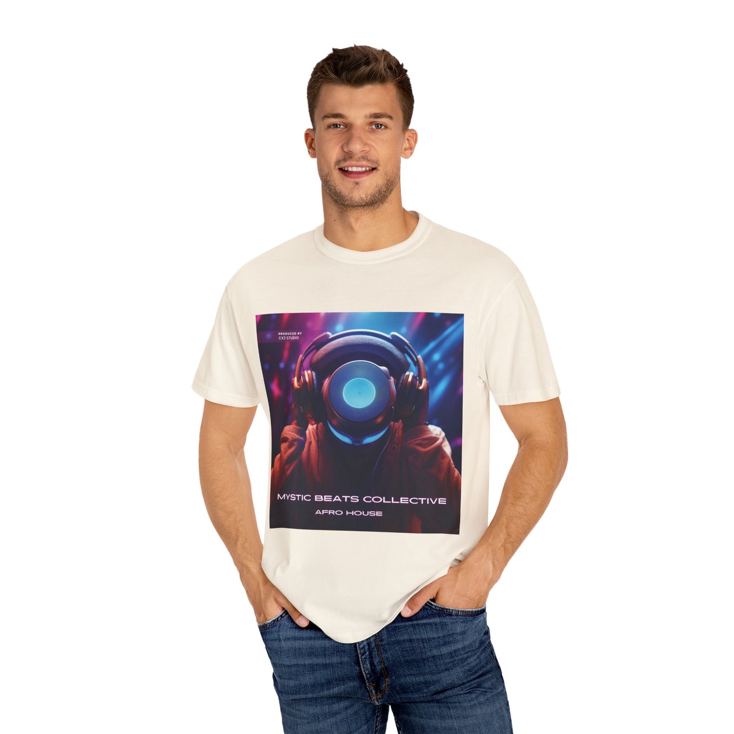 Mystic Beats Collective Unisex T-shirt by Cx3 Studio