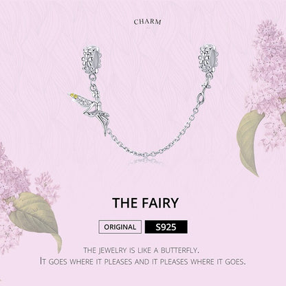 Elf Fairy Design Safety Chain Charm with Silicone Fit