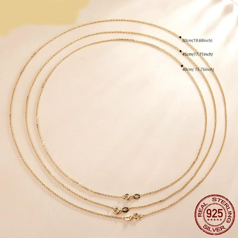 Classic Basic Chain 100% 925 Sterling Silver Lobster Clasp - Charmadise