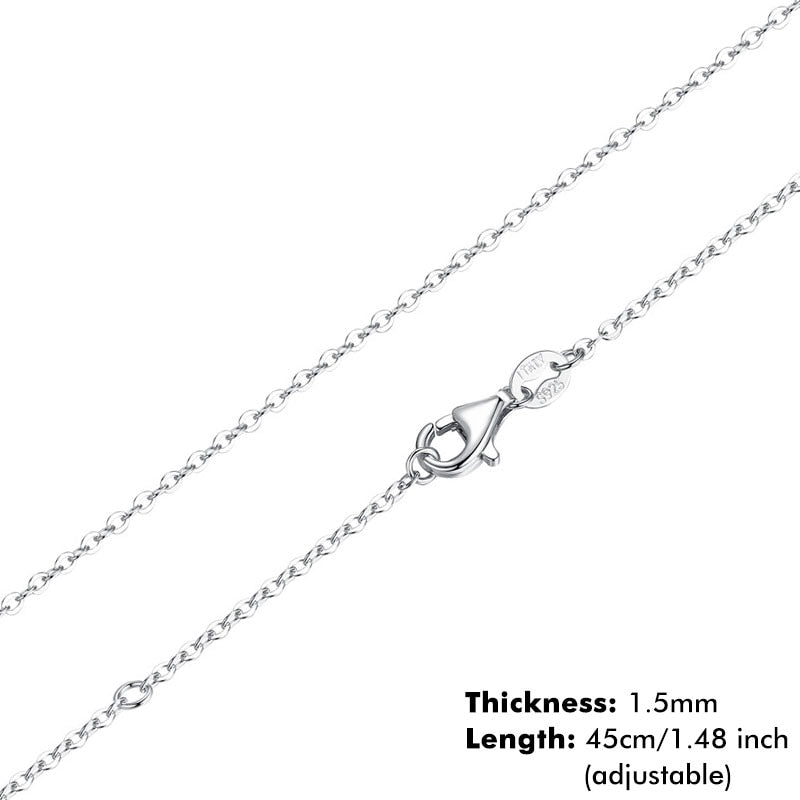 Classic Basic Chain 100% 925 Sterling Silver Lobster Clasp - Charmadise