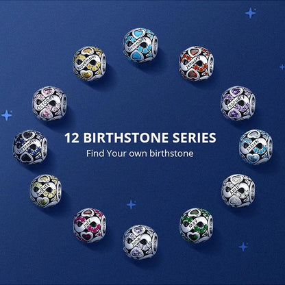 Infinite Love January Birthstone Bead Charm - Charmadise