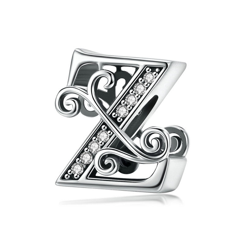 Sterling Silver Letter Vintage A to Z 26 Letter Charms - Charmadise