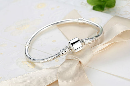 Basic Snake Chain Bangle & Bracelet (925 Sterling Silver)