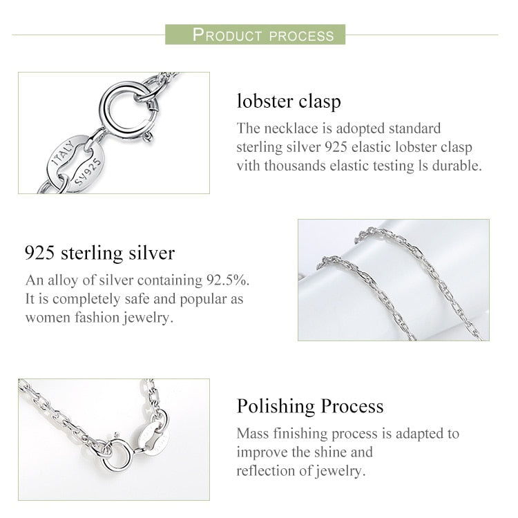 Classic Basic Chain 100% 925 Sterling Silver Lobster Clasp - Charmadise