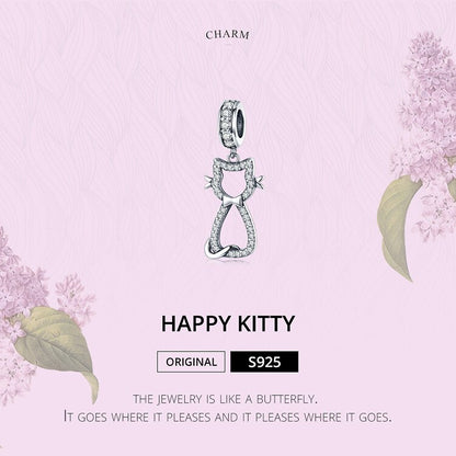 Happy Kitty Pendant Charm