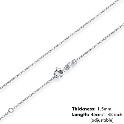 Classic Basic Chain 100% 925 Sterling Silver Lobster Clasp - Charmadise