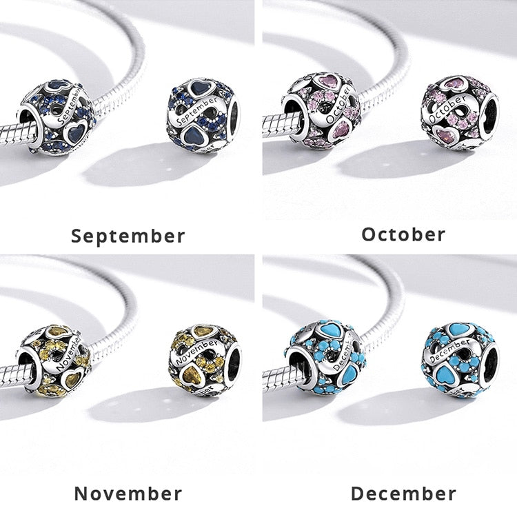 Infinite Love October Birthstone Bead Charm - Charmadise