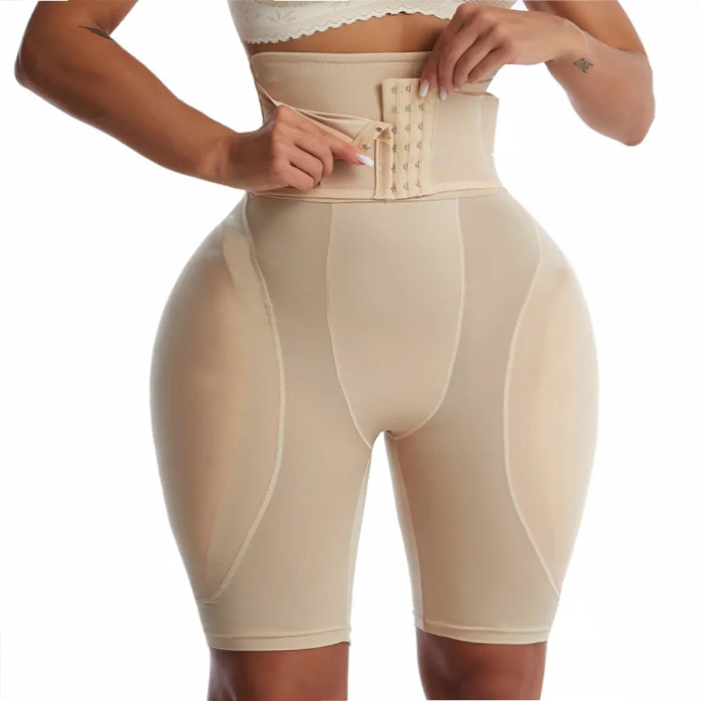 High Waist Trainer Body Shapewear with Butt Pads