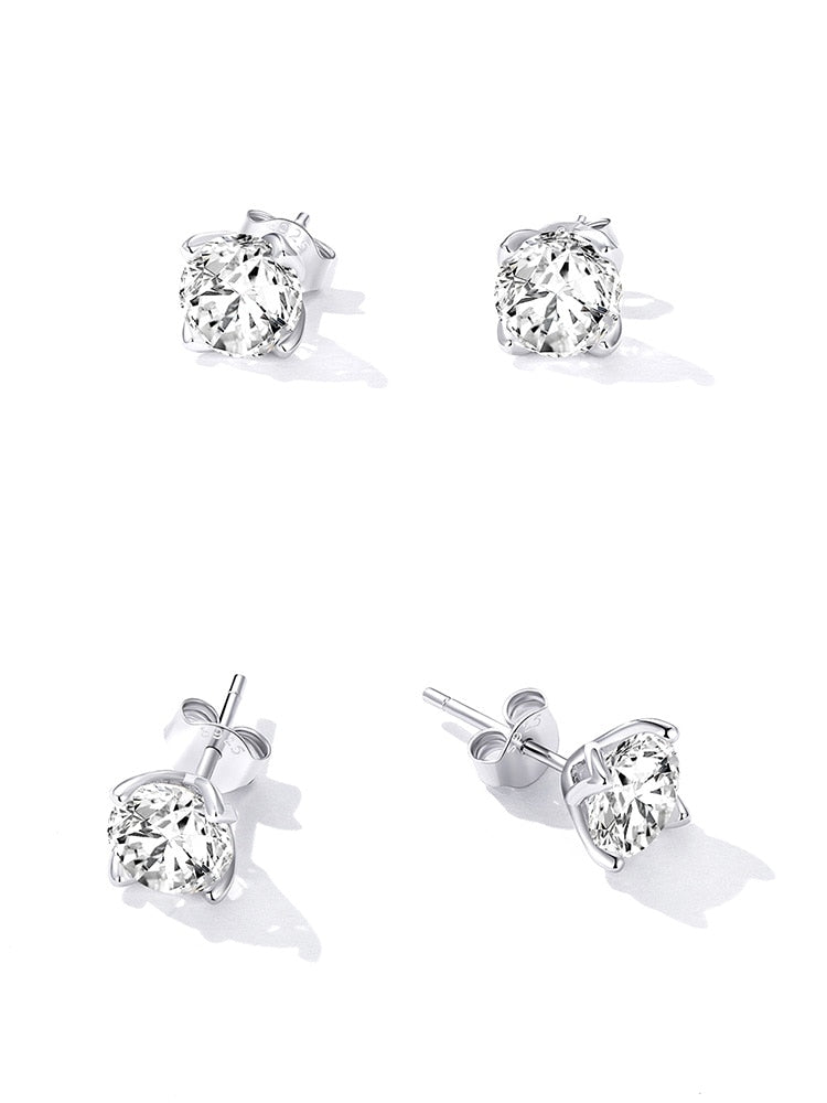 Dazzling Moissanite Stud Earrings (0.5CT | 1.0CT) - Charmadise