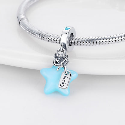 Lucky Star Luminous Charm Beads (Glows in the dark) - Charmadise