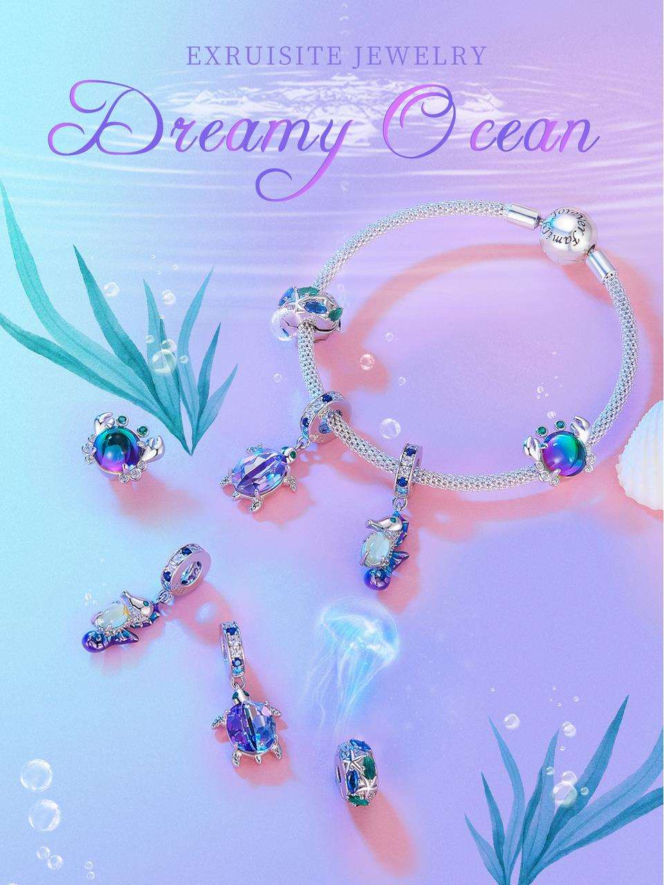 Dreamy Ocean Turtle Beads - Charmadise