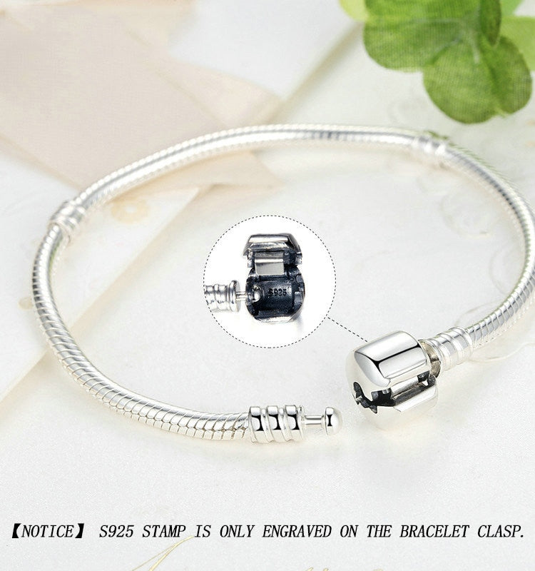 Basic Snake Chain Bangle & Bracelet (925 Sterling Silver)