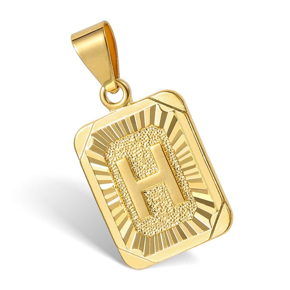 26 Letters Initial Pendant Gold Color Necklace