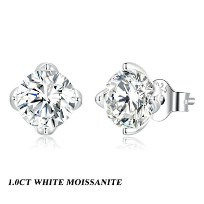 Dazzling Moissanite Stud Earrings (0.5CT | 1.0CT) - Charmadise