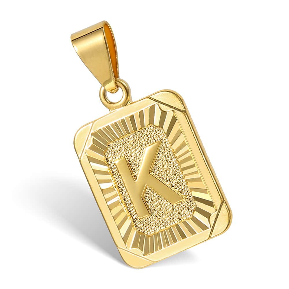 26 Letters Initial Pendant Gold Color Necklace