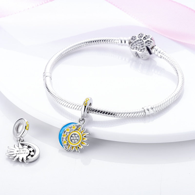 Sun & Moon Luminous Charm Beads (Glows in the dark) - Charmadise