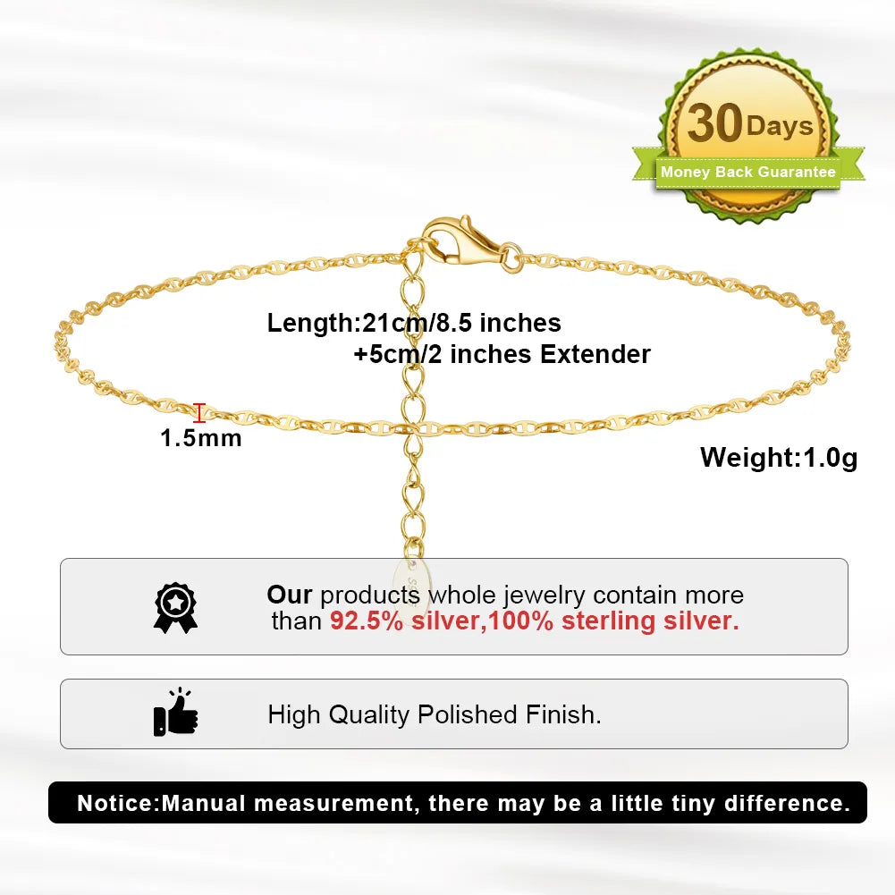 Mariner Chain Anklets Specifications