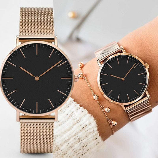 Ladies Casual Quartz Watch (Steel) - Charmadise