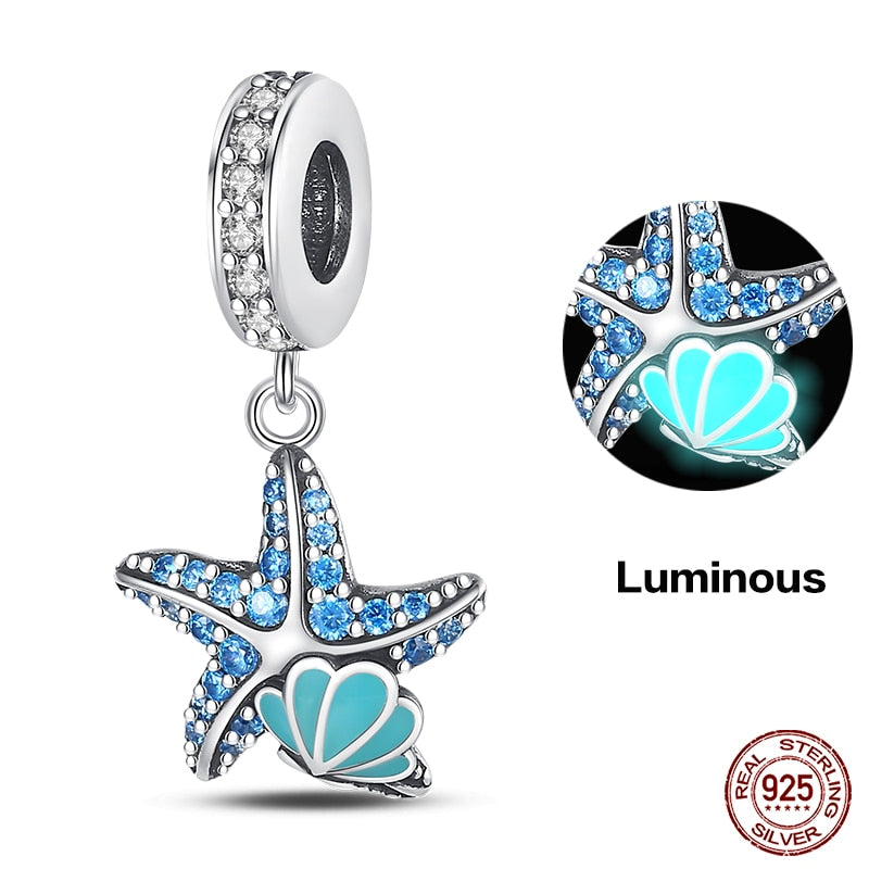 Starfish Luminous Charm Beads (Glows in the dark) - Charmadise