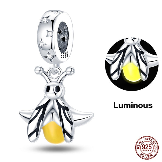 Yellow Fly Luminous Charm Beads (Glows in the dark) - Charmadise