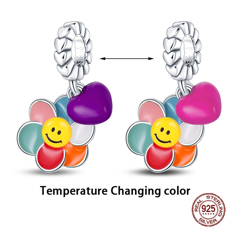 Coloful Flowers Thermochromic Charm - Charmadise