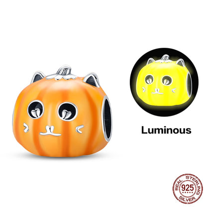 Pumpkin Luminous Charm Beads (Glows in the dark) - Charmadise