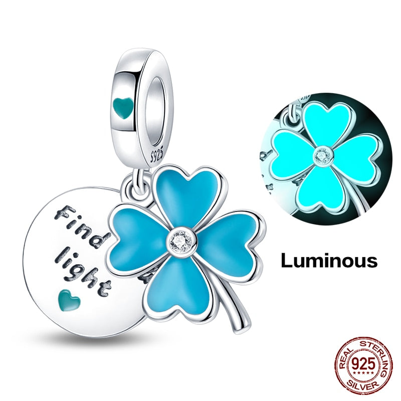 Clove Leaf Luminous Charm Beads (Glows in the dark) - Charmadise