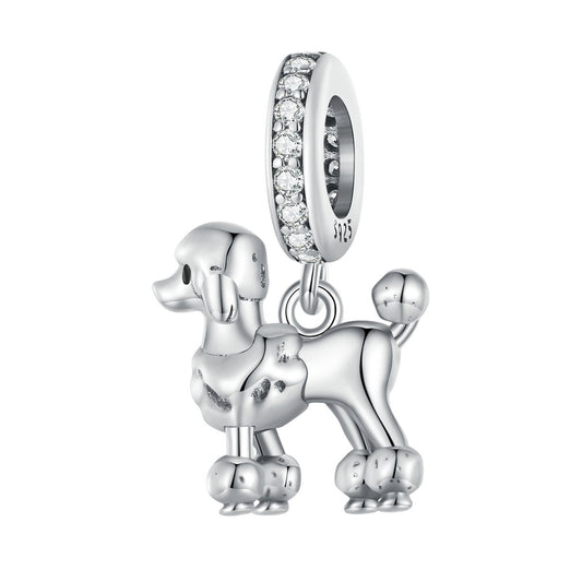 Poodle Hanging Bead Pet Dog Charm