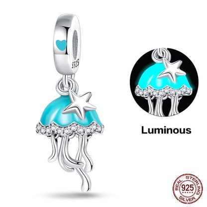 Jellyfish Luminous Charm Beads (Glows in the dark) - Charmadise