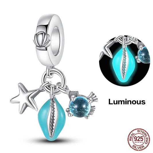 Under the Sea Luminous Charm Beads (Glows in the dark) - Charmadise